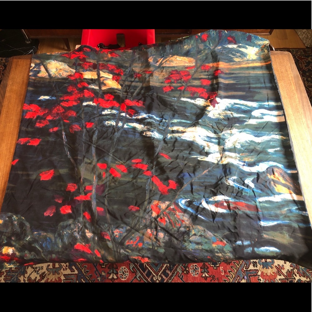 AY Jackson Silk Scarf Statement Piece Group of Seven Collectors item